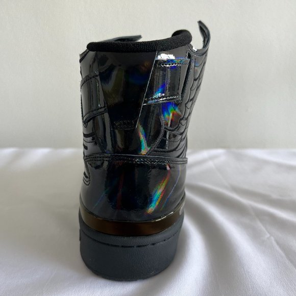 SOLD! Adidas Originals ObyO Jeremy Scott Wings 4 Core Black Cloud White Sneakers - Picture 4 of 13